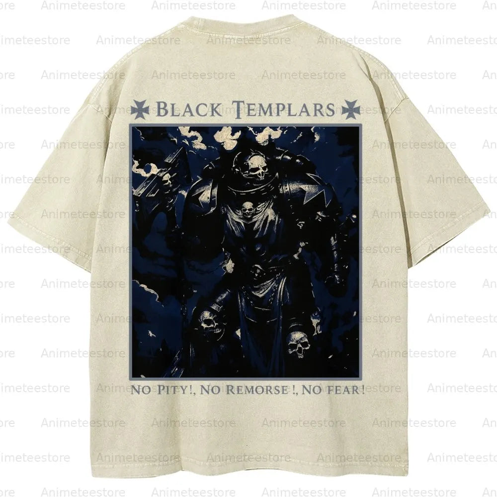 Vintage Casual Washed T-Shirt 2509002319丨WH40K