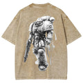 Vintage 3D Direct Inkjet Printed Washed Unisex T-Shirt| WH40K Game