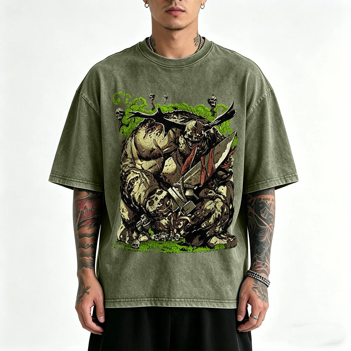 WH40K-Unisex Anime Inspired Vintage Washed T-Shirt