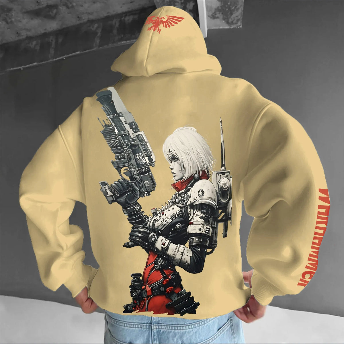 Unisex Game Graphic Streetwear Vintage Hoodie丨WH40K
