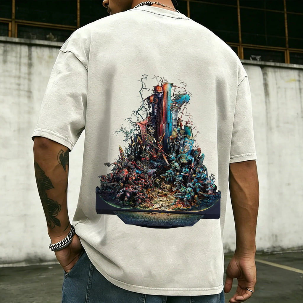 WH40K-Unisex Anime Inspired Vintage Washed T-Shirt