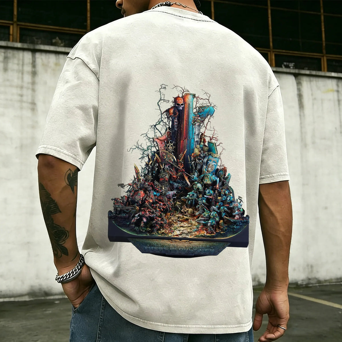 WH40K-Unisex Anime Inspired Vintage Washed T-Shirt