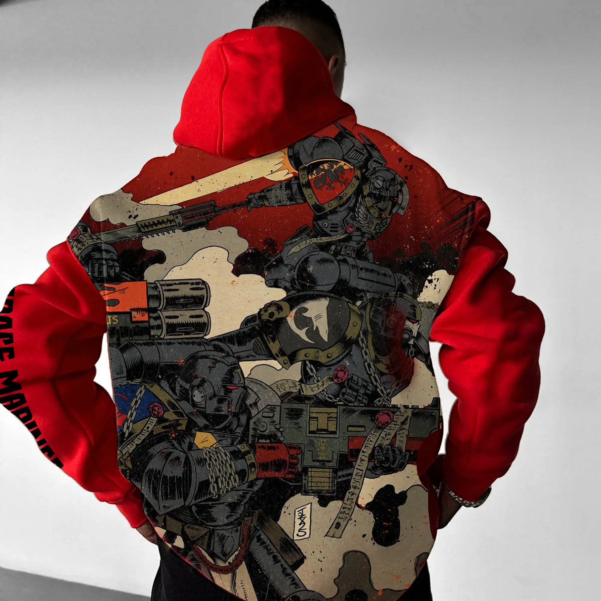 WH40K Game  Streetwear Vintage Plush Hoodie