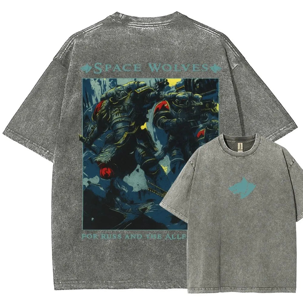 Unisex Fit Washed T-Shirt 丨WH40K