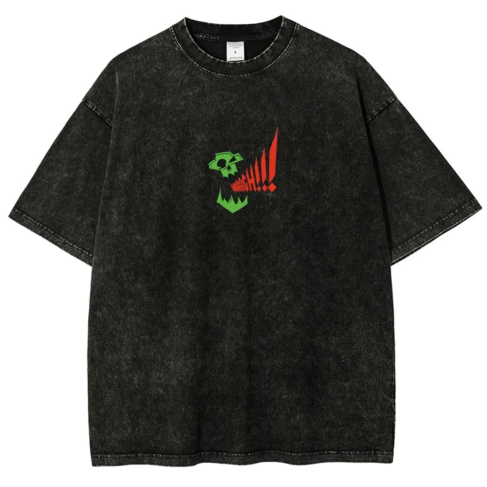 Orks-Unisex Fit Washed T-Shirt丨WH40K