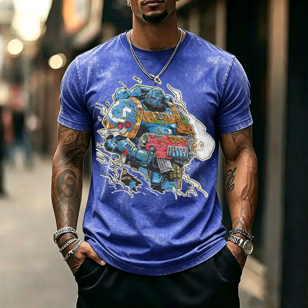 WH40K-Unisex Anime Inspired Vintage Washed T-Shirt