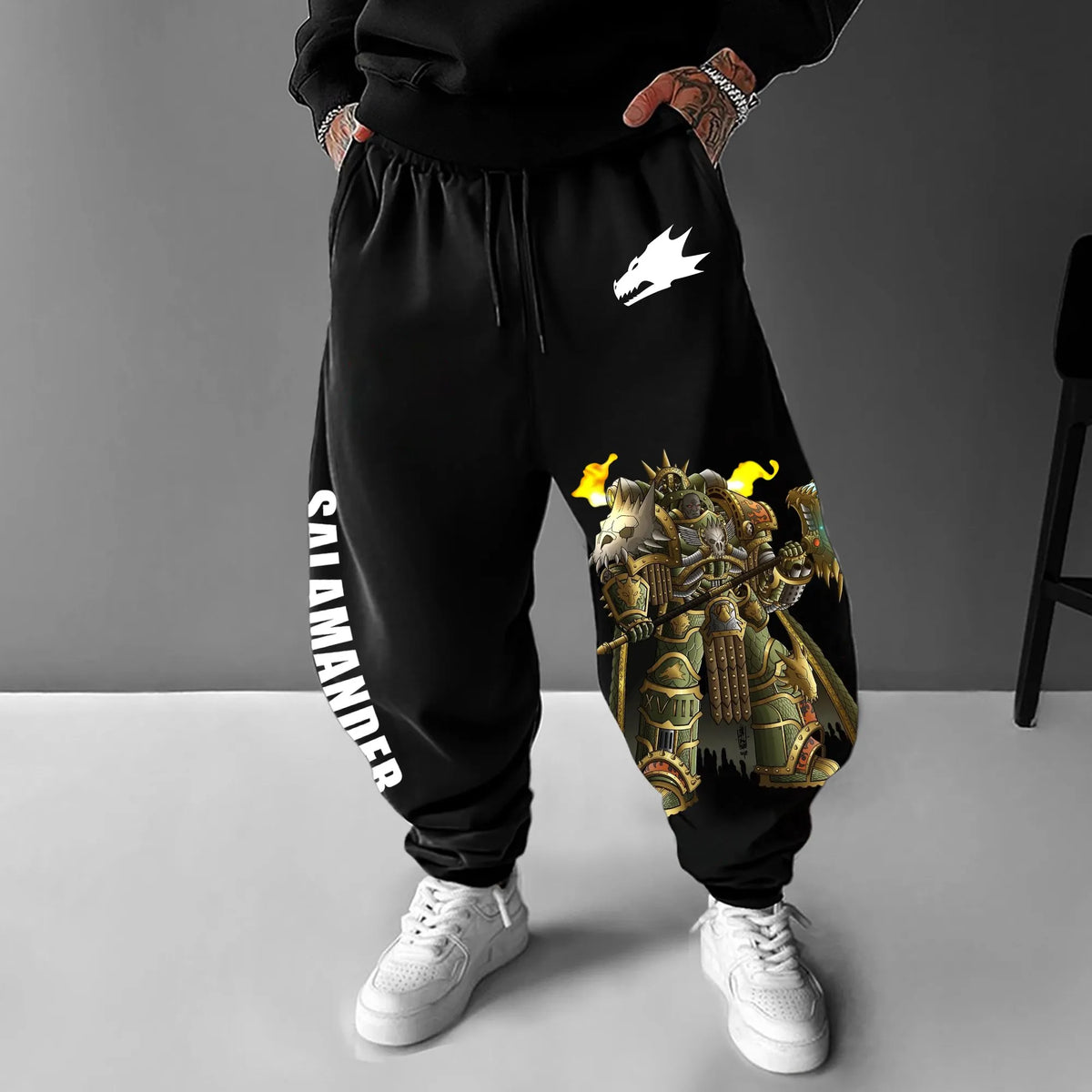 Salamanders-WH40K Game Casual Streetwear Pants
