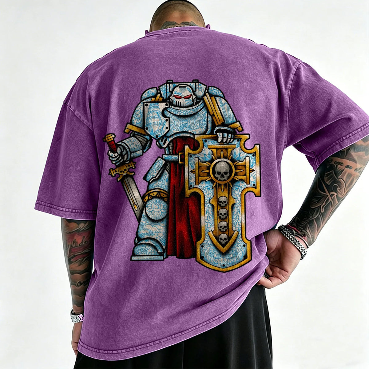 WH40K-Unisex Anime Inspired Vintage Washed T-Shirt