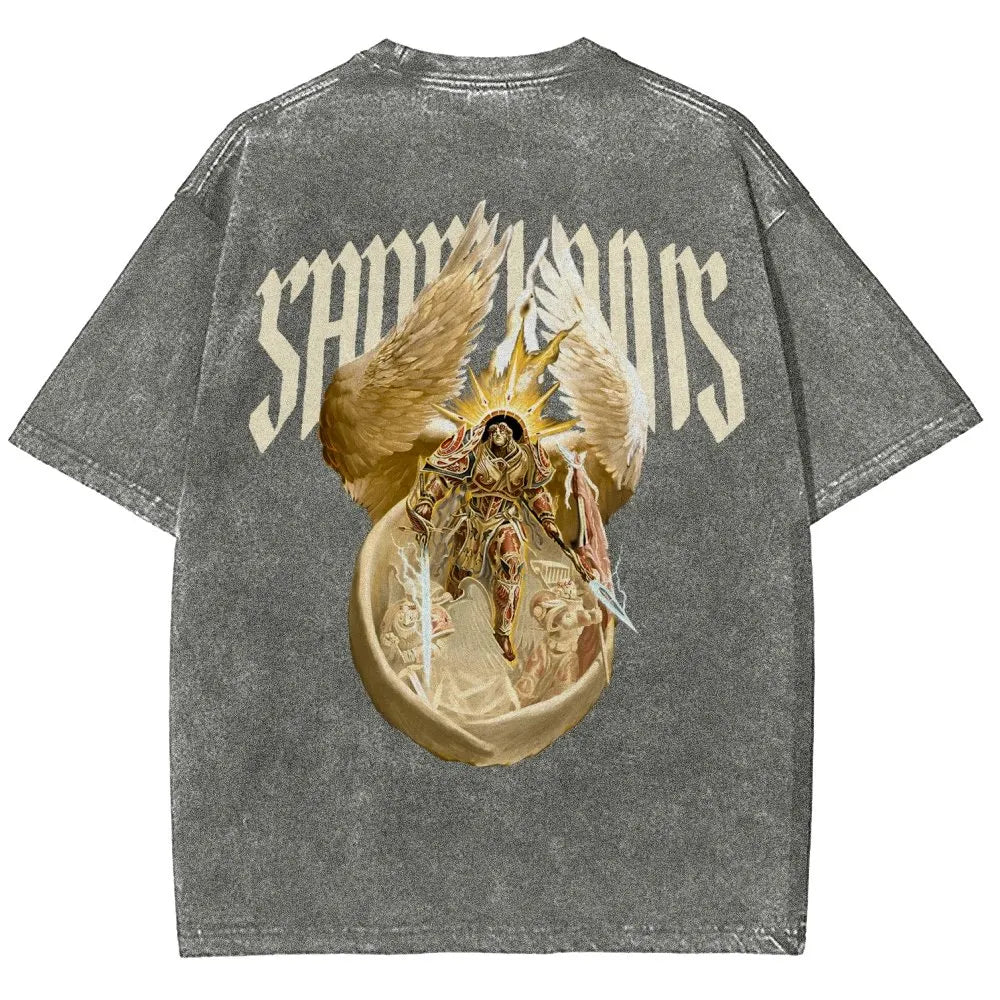 Sanguinius Unisex Fit Washed T-Shirt 丨WH40K