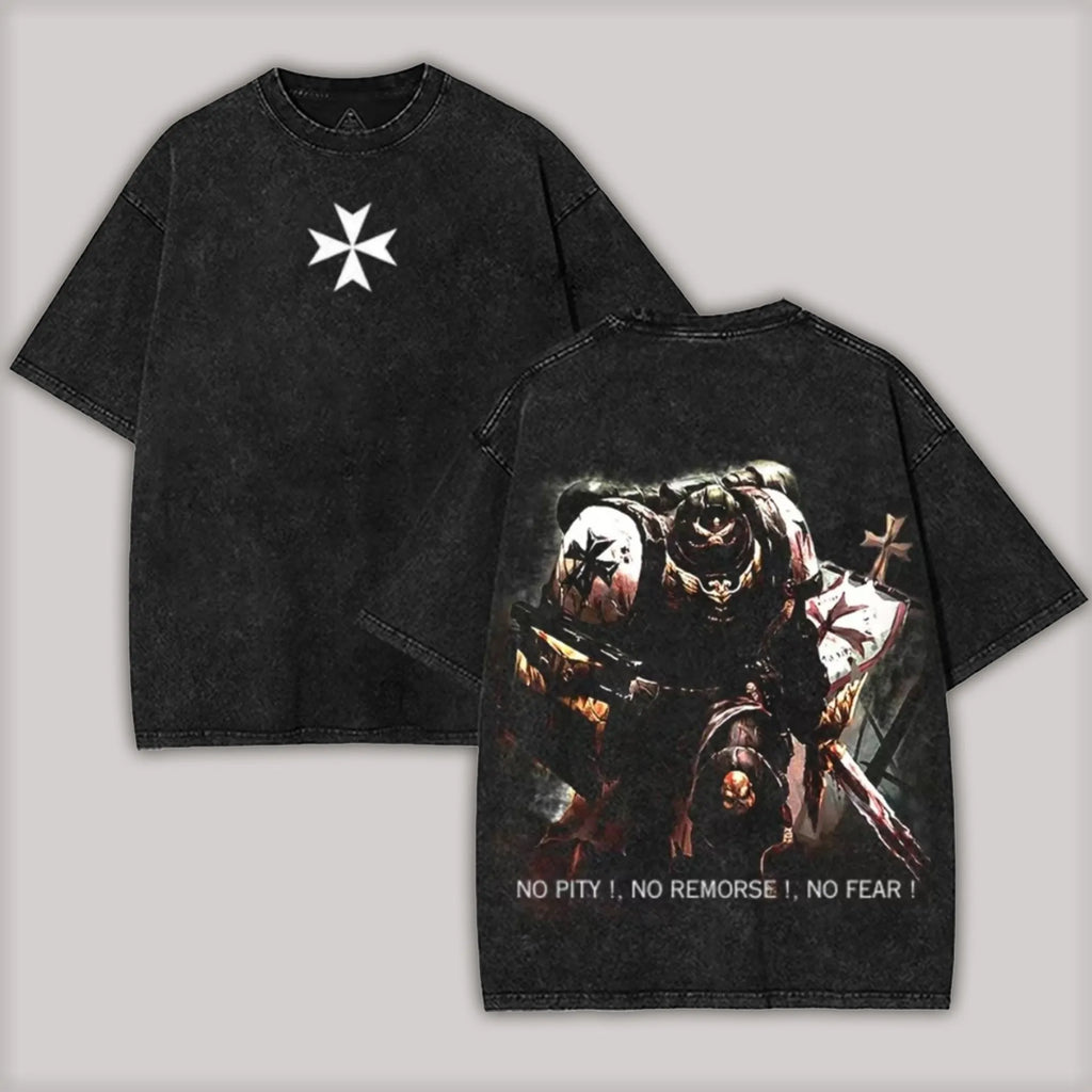 Black Templars-WH40K Printed Unisex Washed T-Shirt