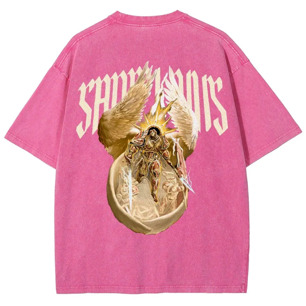 Sanguinius Unisex Fit Washed T-Shirt 丨WH40K