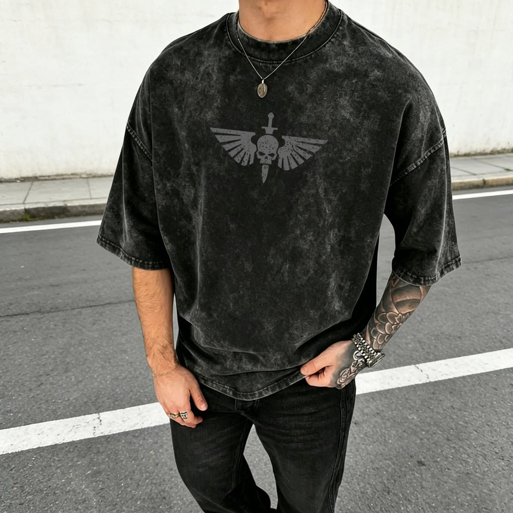 WH40K-Unisex Anime Inspired Vintage Washed T-Shirt