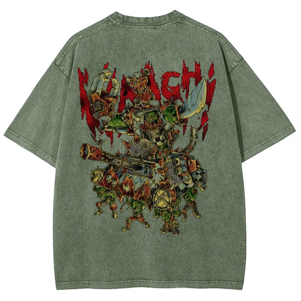 Orks-Unisex Fit Washed T-Shirt丨WH40K
