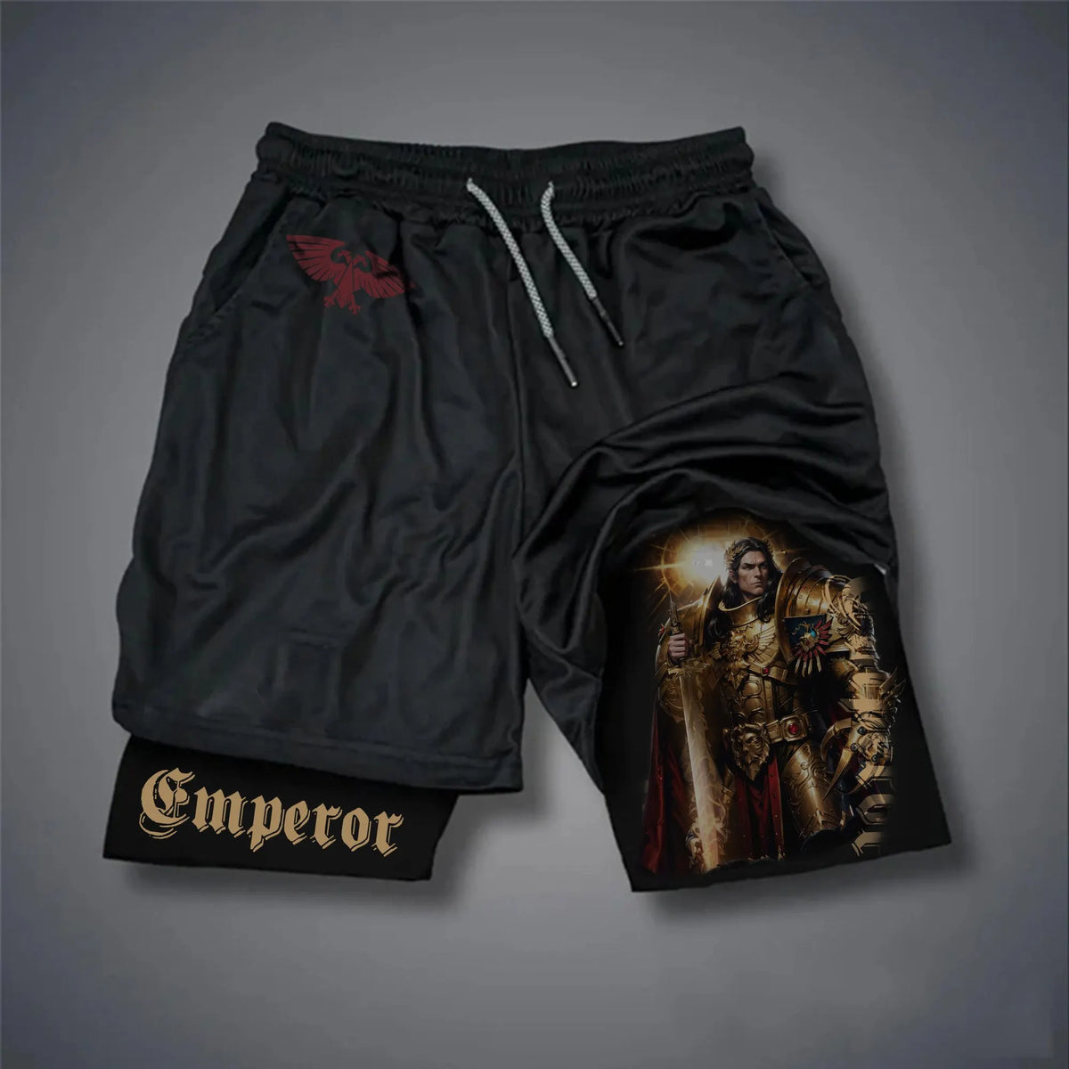 Emperor Of Mankind of WH40K  Art Casual Streetwear Shorts