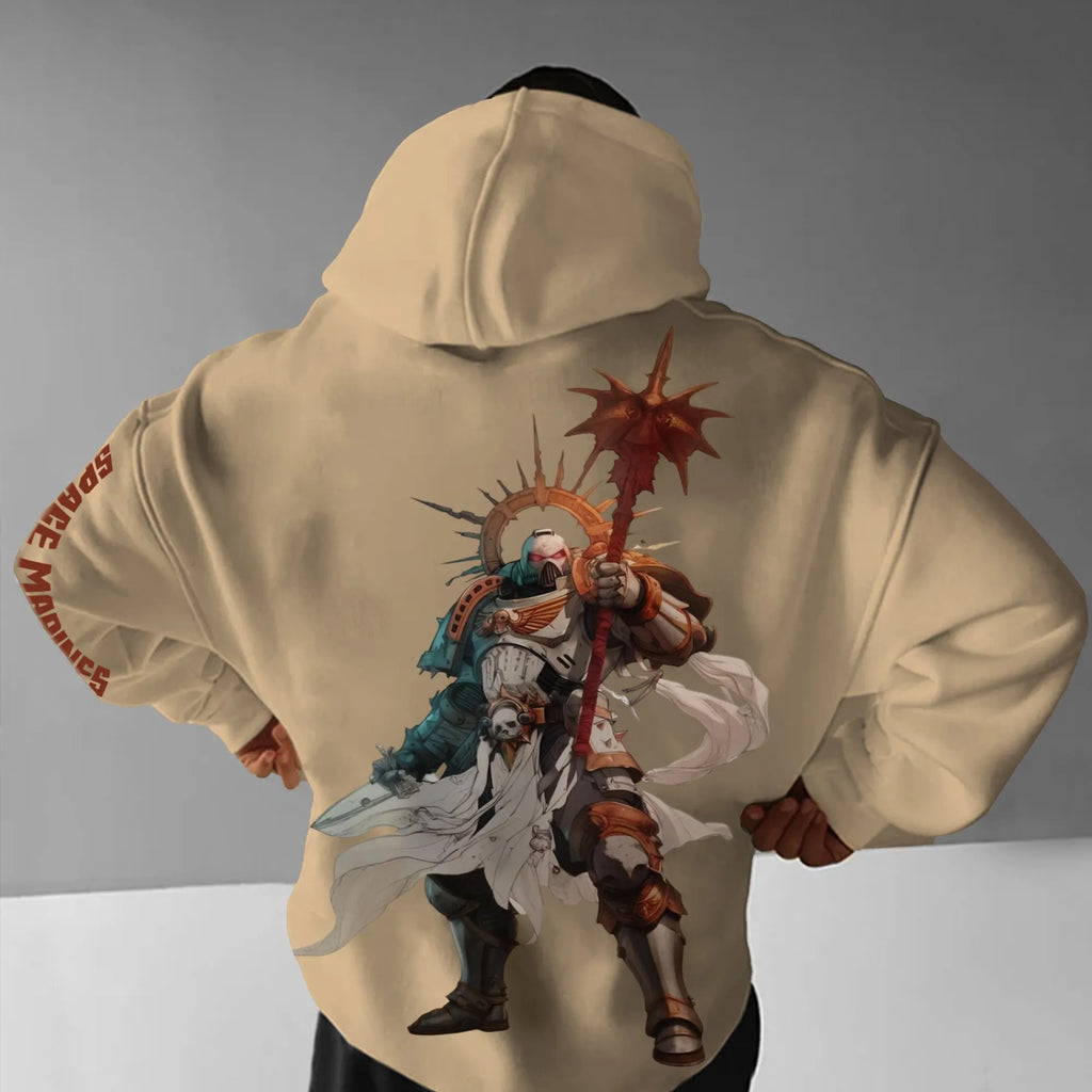 WH40K Game  Streetwear Vintage Plush Hoodie