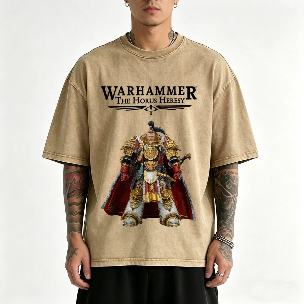 WH40K-Unisex Anime Inspired Vintage Washed T-Shirt