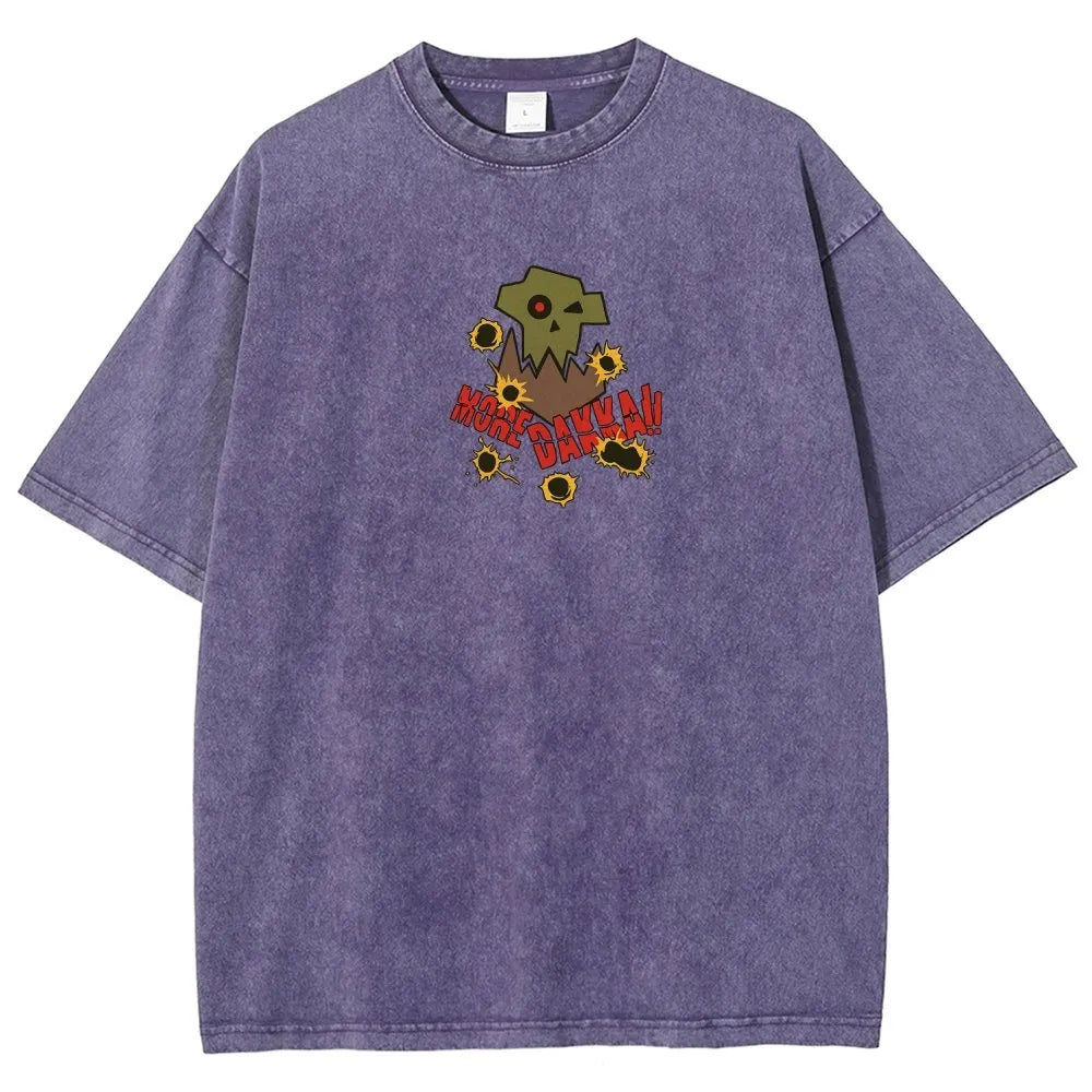 Dakka Vintage Casual Washed T-Shirt 丨WH40K