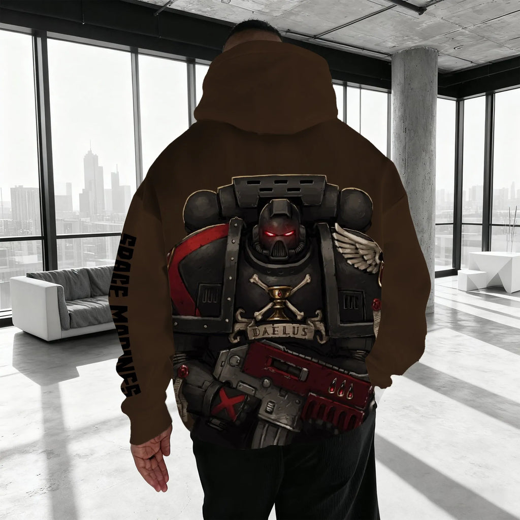 WH40K Game  Streetwear Vintage Plush Hoodie