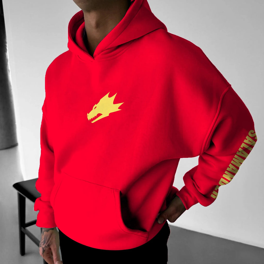Salamanders-WH40K Game  Streetwear Vintage Plush Hoodie