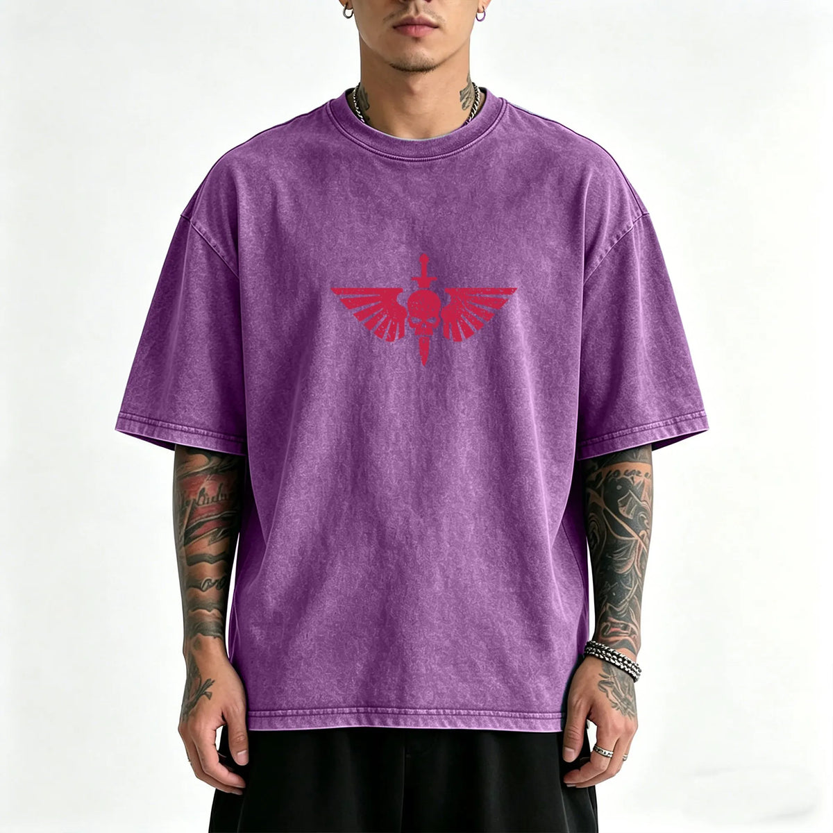 WH40K-Unisex Anime Inspired Vintage Washed T-Shirt
