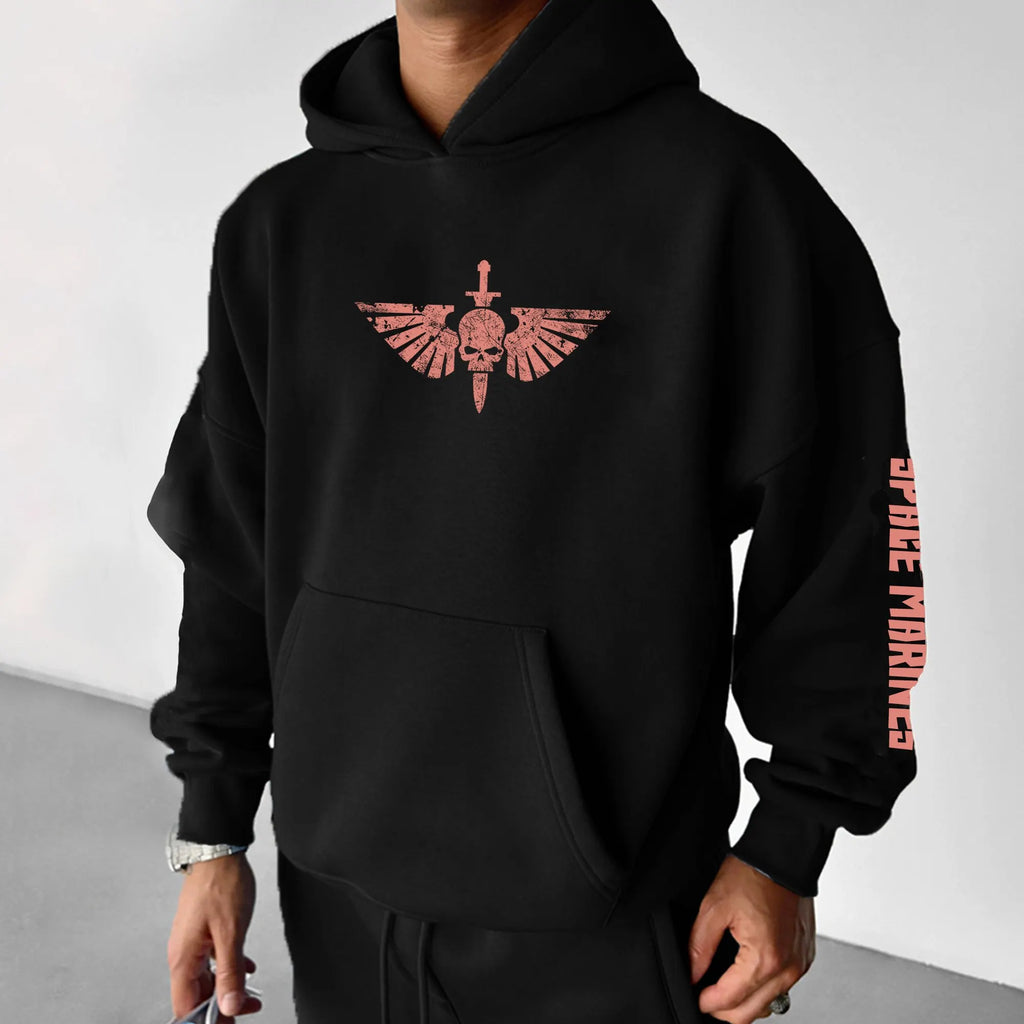 WH40K Game  Streetwear Vintage Plush Hoodie