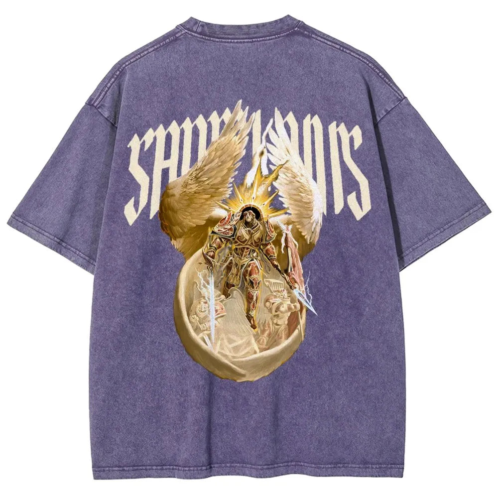 Sanguinius Unisex Fit Washed T-Shirt 丨WH40K