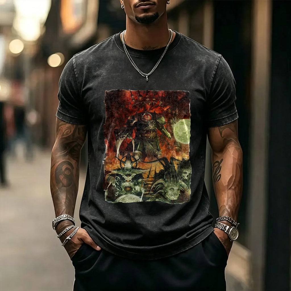 WH40K-Unisex Anime Inspired Vintage Washed T-Shirt