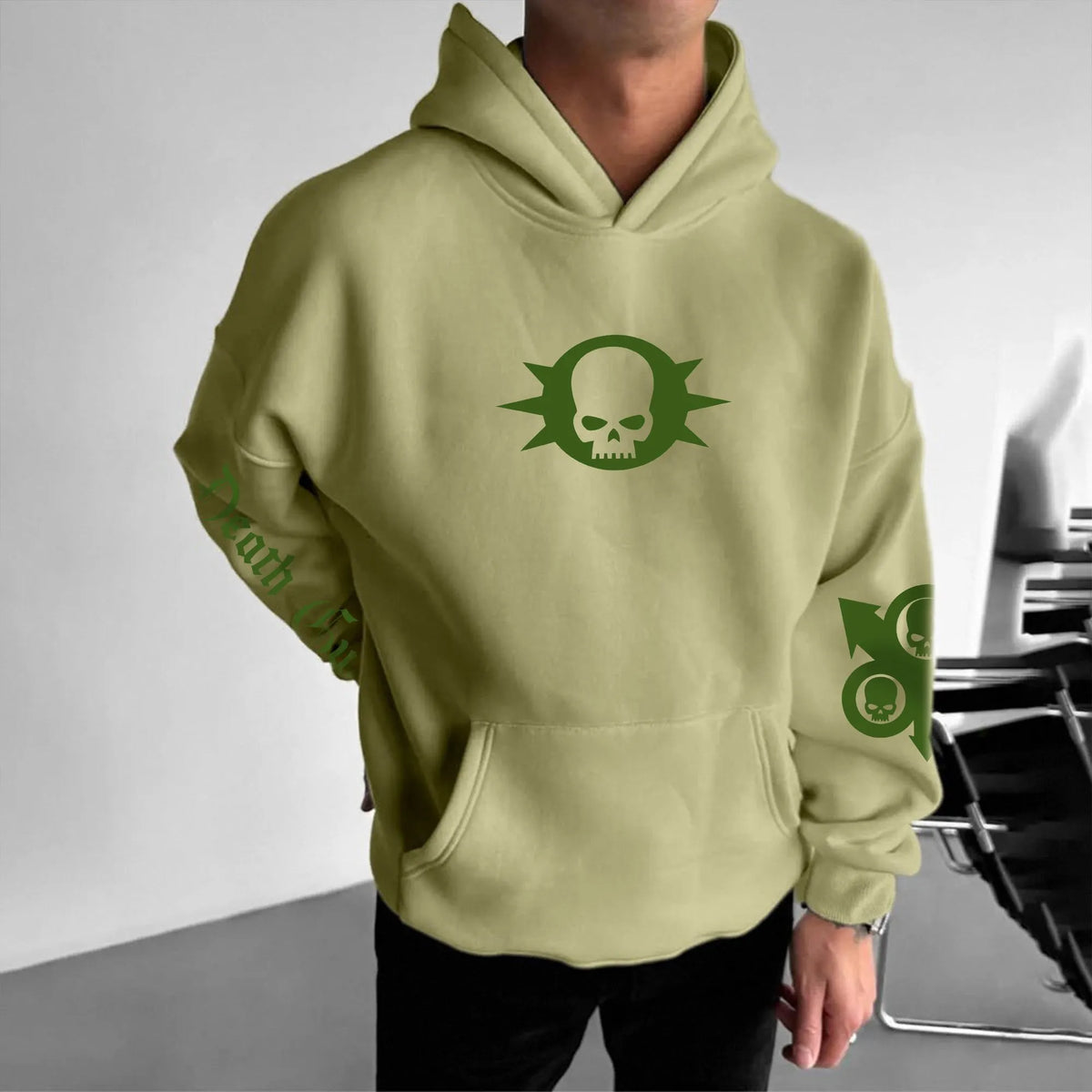 Unisex Anime Graphic Streetwear Vintage Plush Hoodie | WH40K
