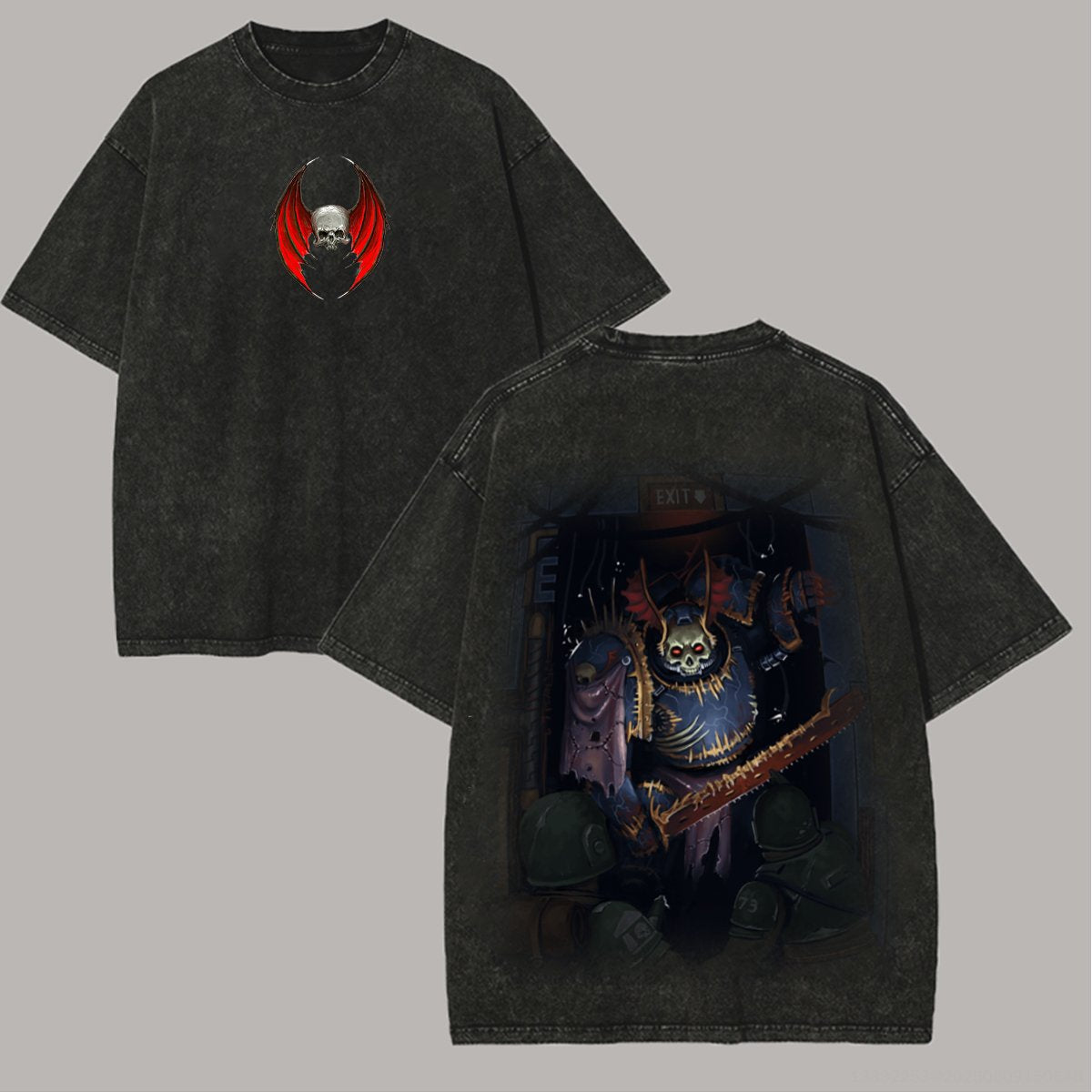 WH40K Printed Unisex Washed T-Shirt