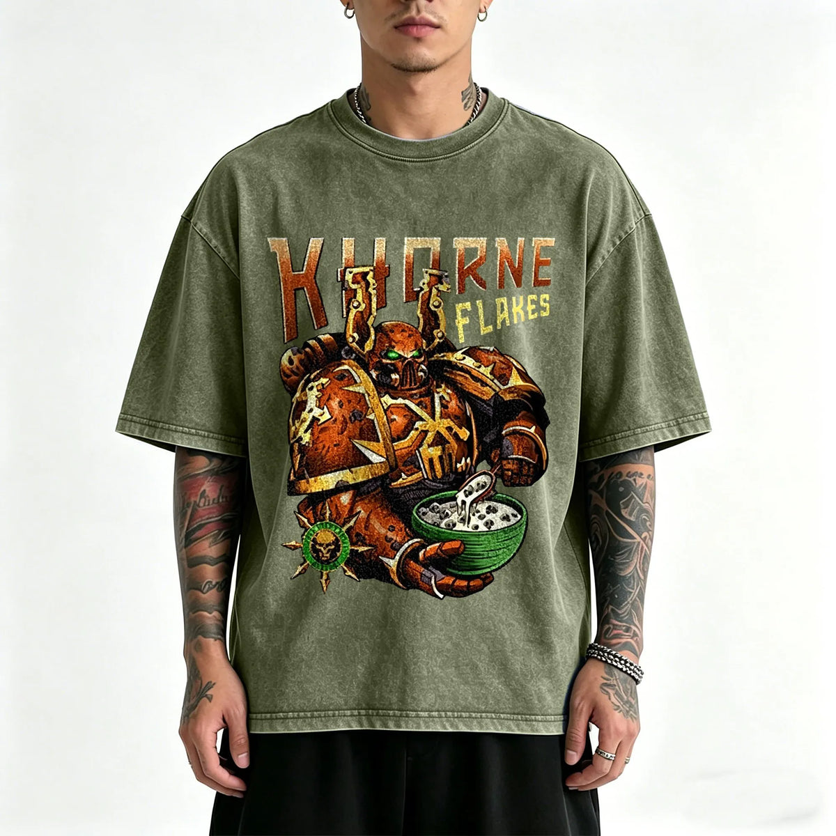 WH40K-Unisex Anime Inspired Vintage Washed T-Shirt