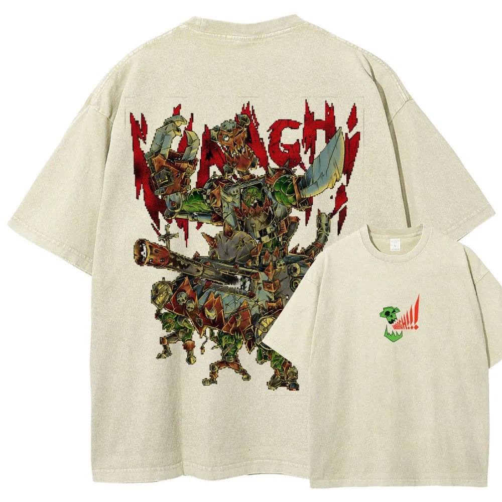 Orks-Unisex Fit Washed T-Shirt丨WH40K