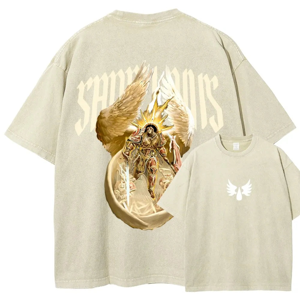 Sanguinius Unisex Fit Washed T-Shirt 丨WH40K