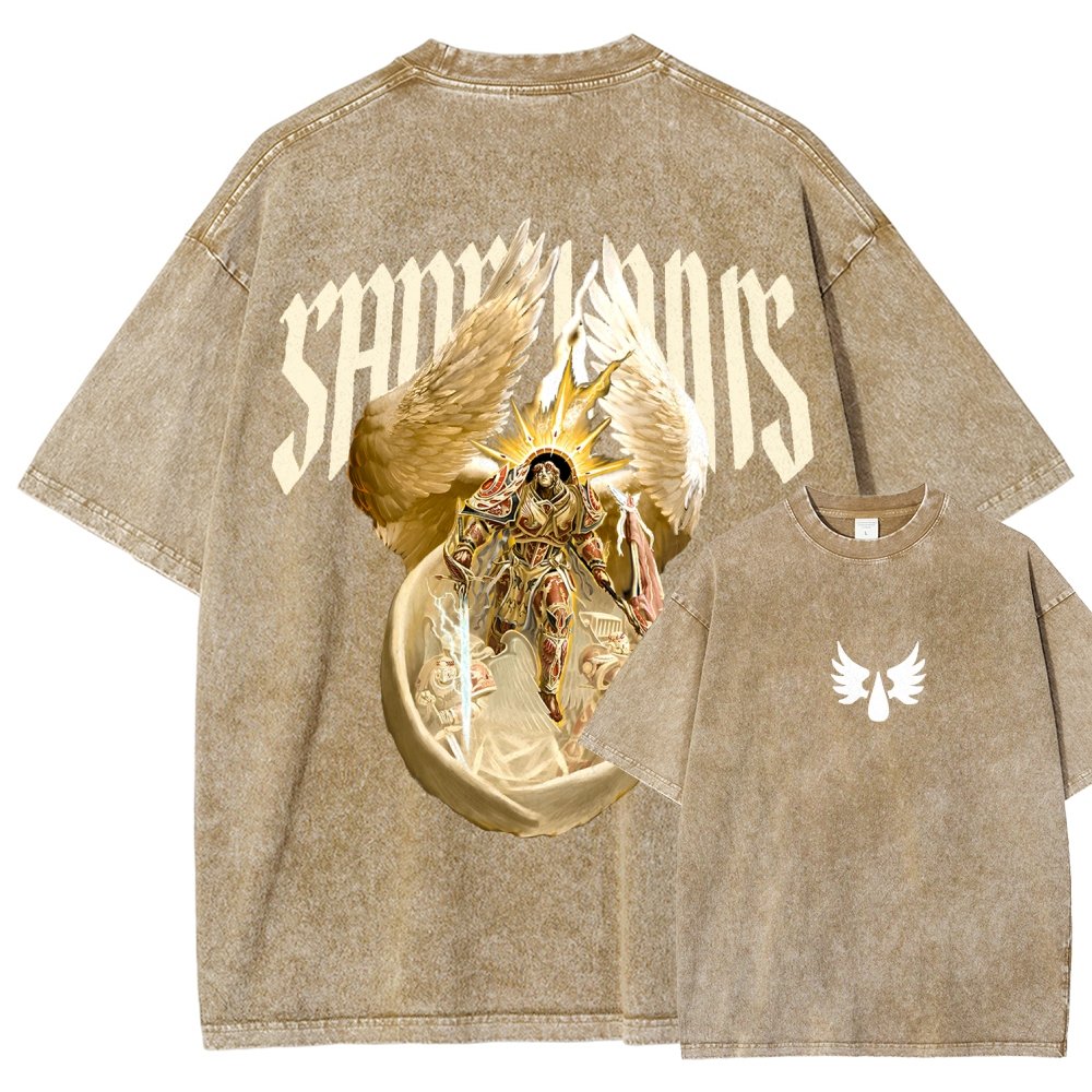 Sanguinius Unisex Fit Washed T-Shirt 丨WH40K