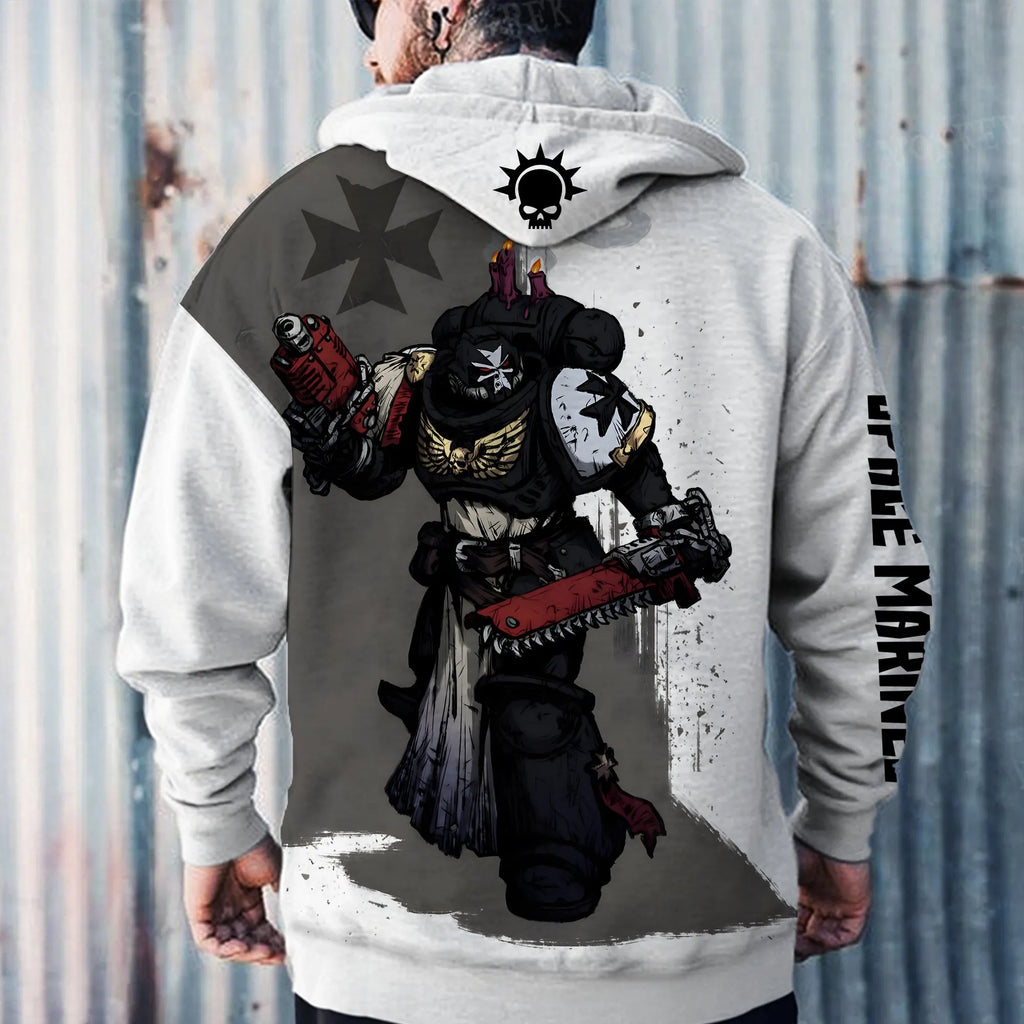 WH40K Game  Streetwear Vintage Plush Hoodie