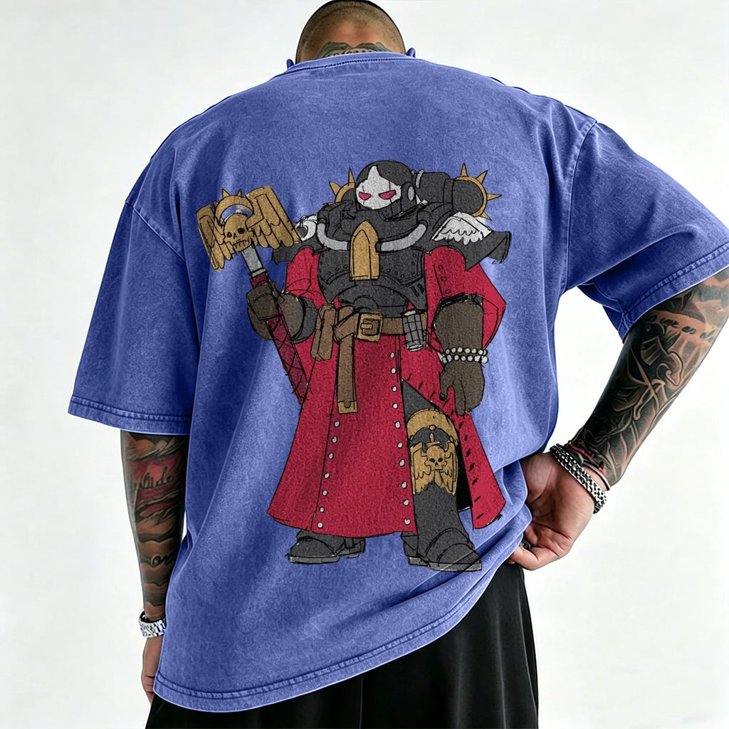 WH40K-Unisex Anime Inspired Vintage Washed T-Shirt