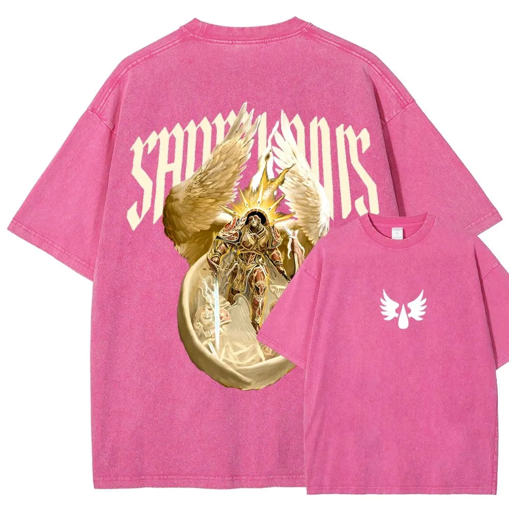 Sanguinius Unisex Fit Washed T-Shirt 丨WH40K