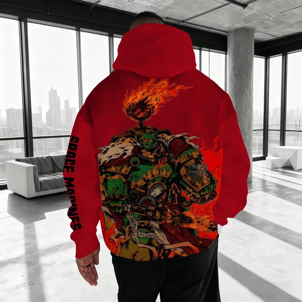 WH40K Game  Streetwear Vintage Plush Hoodie