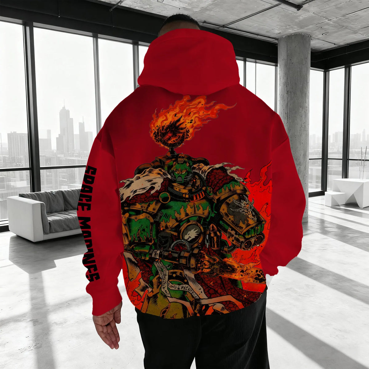 WH40K Game  Streetwear Vintage Plush Hoodie