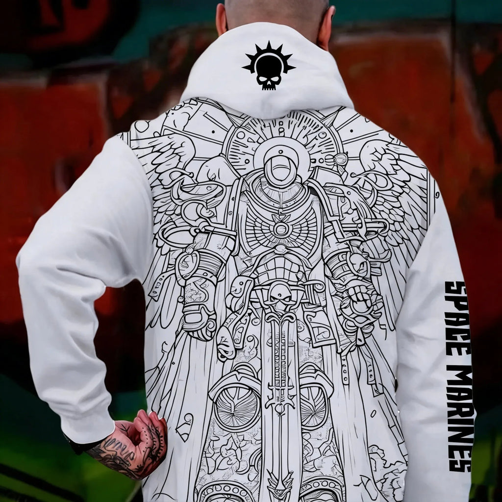 WH40K Game  Streetwear Vintage Plush Hoodie
