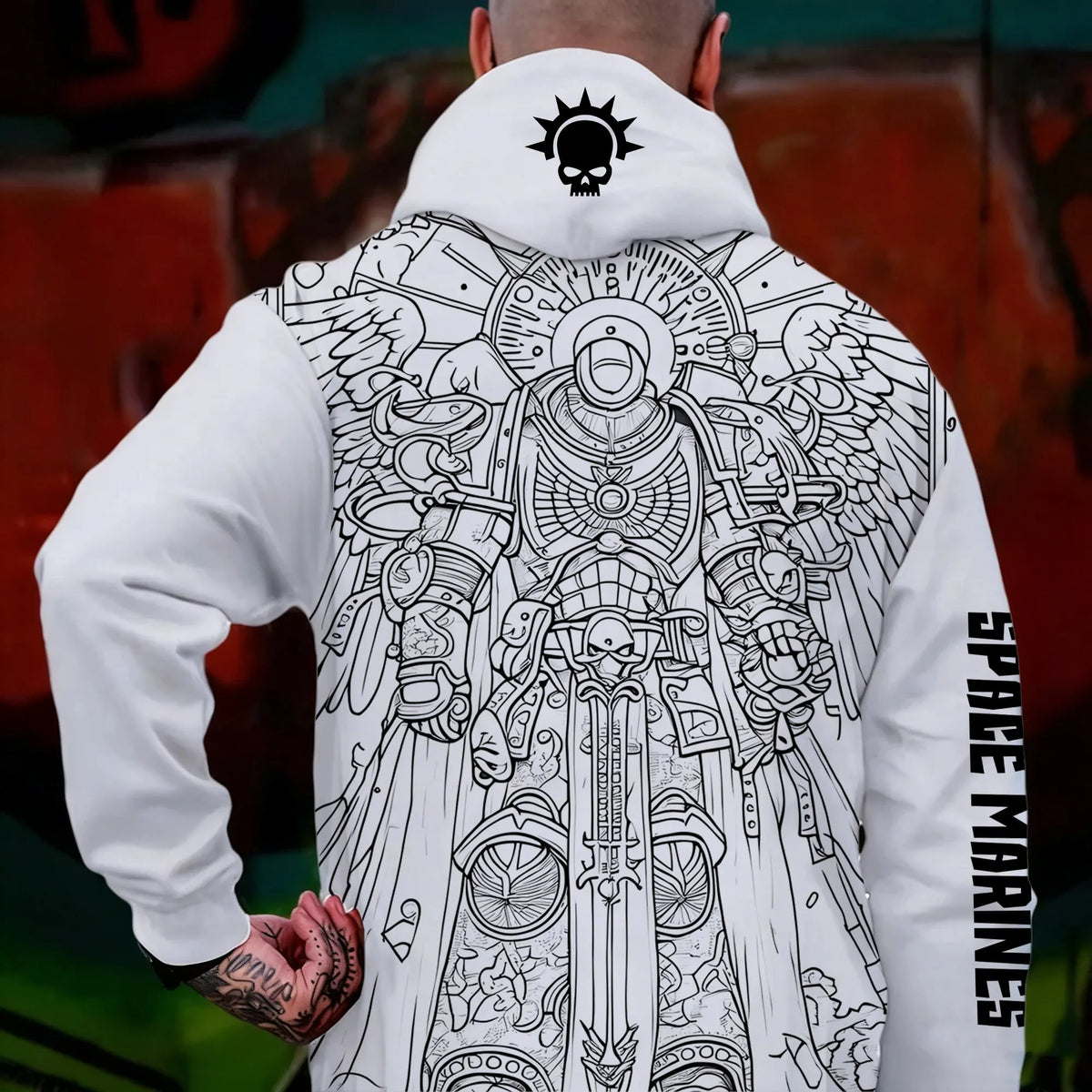 WH40K Game  Streetwear Vintage Plush Hoodie