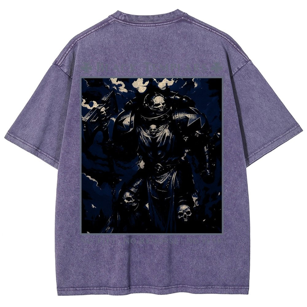 Vintage Casual Washed T-Shirt 2509002319丨WH40K