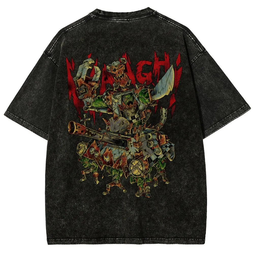 Orks-Unisex Fit Washed T-Shirt丨WH40K