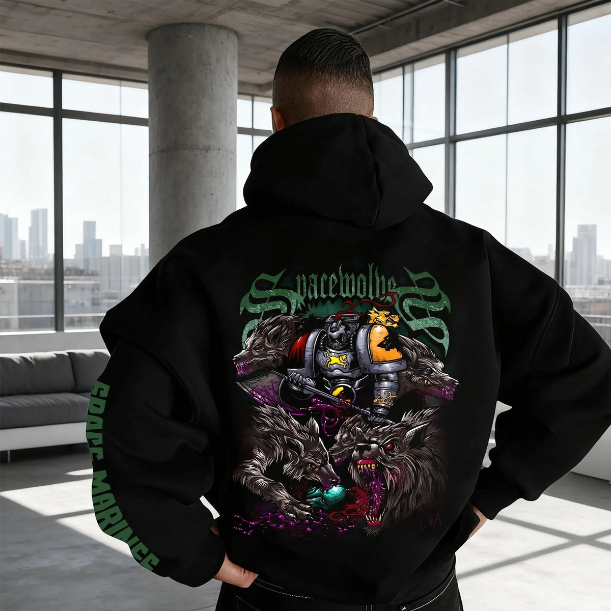 WH40K Game  Streetwear Vintage Plush Hoodie