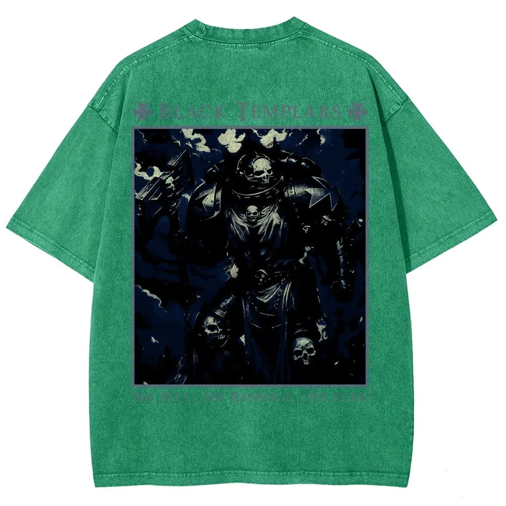 Vintage Casual Washed T-Shirt 2509002319丨WH40K