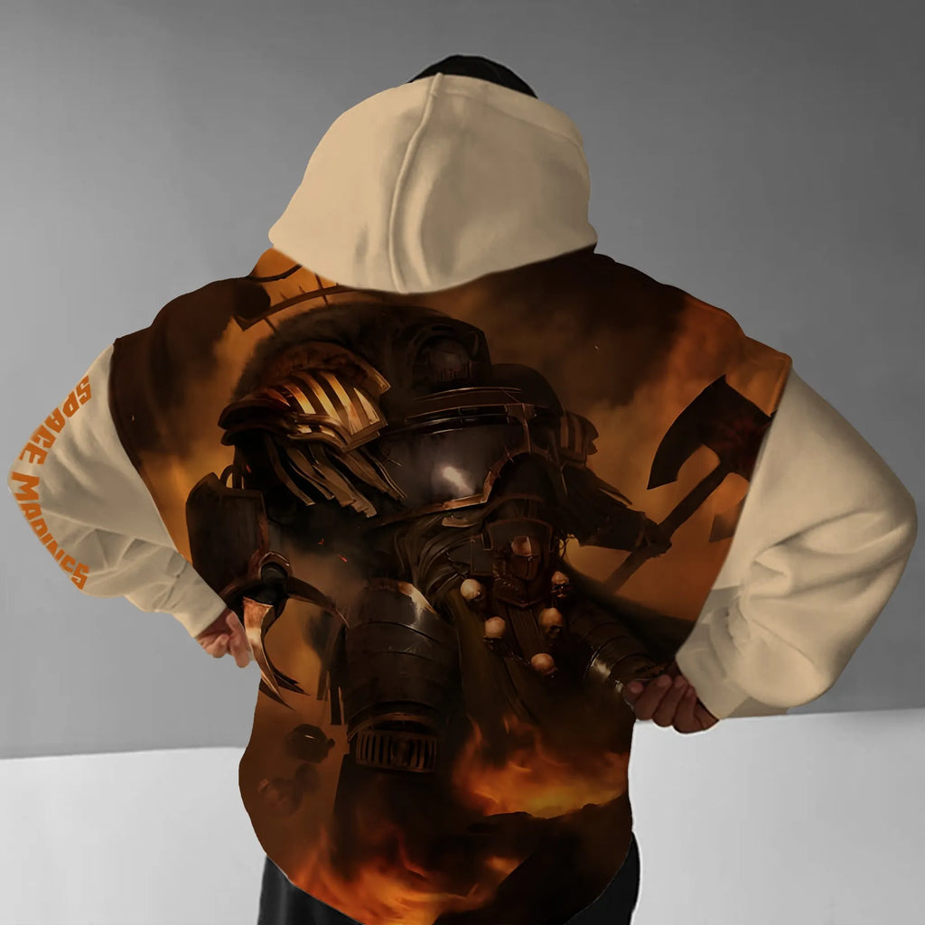 WH40K Game  Streetwear Vintage Plush Hoodie