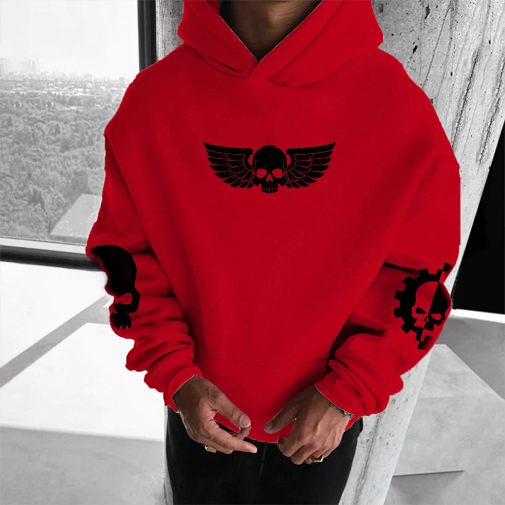 Unisex Anime Graphic Streetwear Vintage Plush Hoodie | WH40K