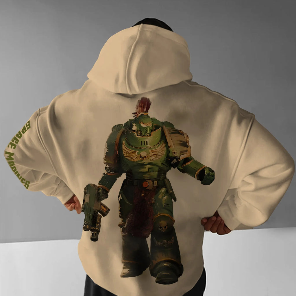 WH40K Game  Streetwear Vintage Plush Hoodie
