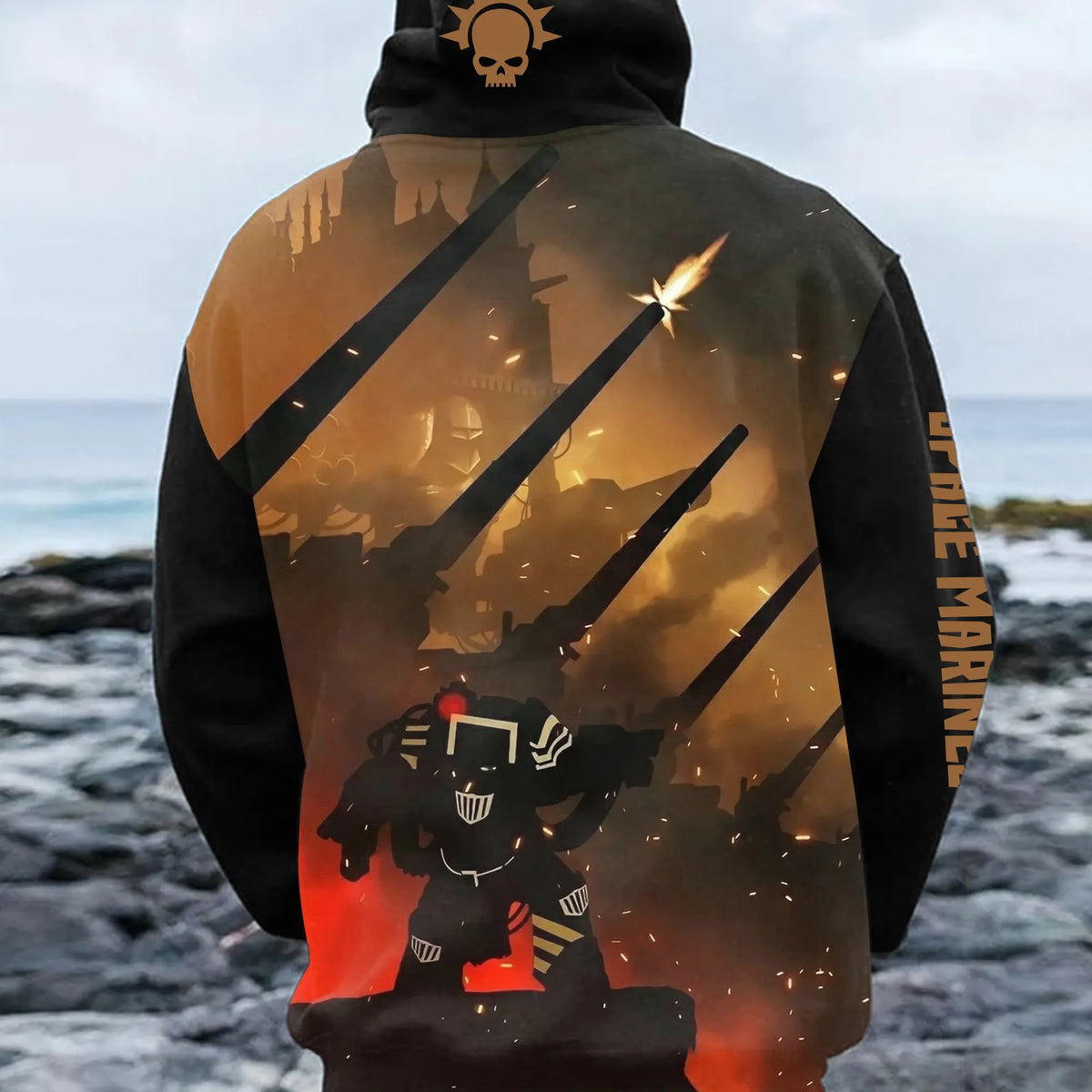 WH40K Game  Streetwear Vintage Plush Hoodie