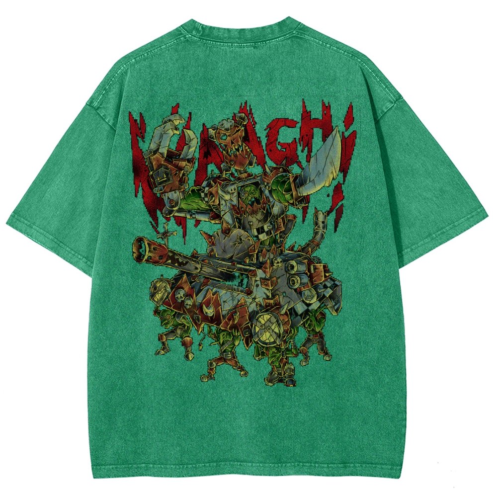 Orks-Unisex Fit Washed T-Shirt丨WH40K