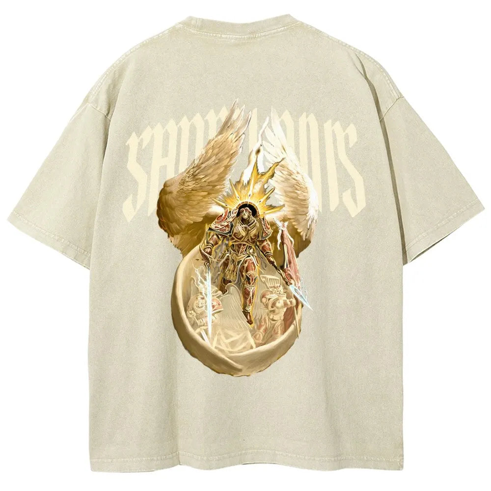 Sanguinius Unisex Fit Washed T-Shirt 丨WH40K